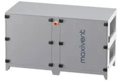 Maxivent WTW luftbehandlingsaggregat med motströmsvärmeväxlare 2800 m³/h med varmvattenbatteri, horisontellt till höger – PHE 2800 H WOJR
