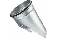 Sadelstycke Ø 160 mm – 150 mm (45°) – Galvaniserat