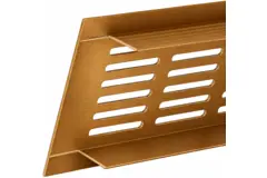 Aluminiumgaller för golvlister – borstad koppar L=400 mm x H=60 mm – RA640G