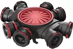 Heatpex Aria luftfördelningslåda (8 x 90 mm)