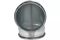 Kort och rund spiralböj 90° Ø 150 mm till spiralrör