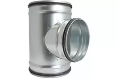 T-stycke på Ø 200125 mm - Ø 125 mm till spiralrör (90°)