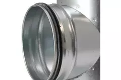 T-stycke på Ø 200125 mm - Ø 125 mm till spiralrör (90°)