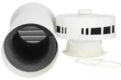 Isolerad fasadventil för naturlig ventilation Ø 100 mm SPK2-100
