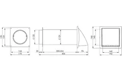 Fasadventil SPK3 Ø 125 mm med backspjäll