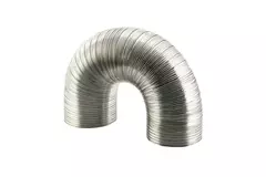 Styv ventilationsslang i aluminium, rund Ø 100 mm, längd 3 meter