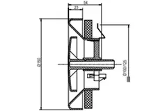 Zehnder ventilator 125mm vit - STK 1-125