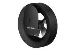 Badrumsfläkt Svara med timer, fukt- och ljussensor 100–125 mm (appstyrd) SVART