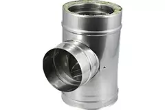 DW diameter 150 mm (150/200) T-stycke EW T90 I316L/I304 (D0,5/0,6)