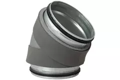 Thermoduct isolerad armbåge 45 grader diameter 250 mm