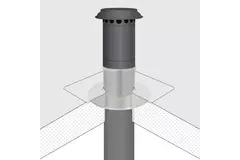 Värmeisolerande rör ventilationshuv Ø 125 mm