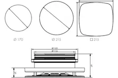 Vent-Axia Uniflexplus RV 125 mm justerbar tillförsel- och avledningsventil - vit