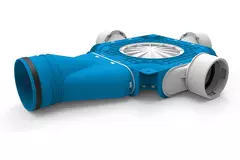 Vent-Axia Uniflexplus kompositfördelare 3 x Ø 90 mm med horisontell tapp Ø 125 mm