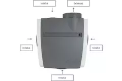 Vasco C400 Basic RF LE 400 m³/h + fuktsensor