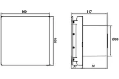 Tystgående badkamerventilator Mute Ø 100 mm - Timer och fuktsensor - Vent Axia Mute 100 HTN
