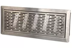 Vent-Axia Uniflexplus justerbart golvgaller med springor - borstad RVS - VRVBS