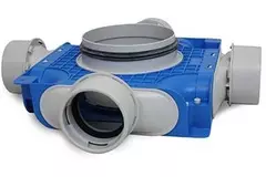 Vent-Axia Uniflexplus ventilation underfördelningslåda 4x Ø 90 mm med tapp Ø 125 mm