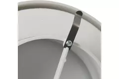 Tillförselventil plast 125 mm RAL 9003 med klämfjädrar och ren sektor – VST125