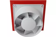 Air Roxy badrumsfläkt med anslutningsdiameter 125 mm med timer – plastpanel röd
