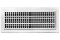Rektangulärt ventilationsgaller med galler 130x300, vit  - VR1330