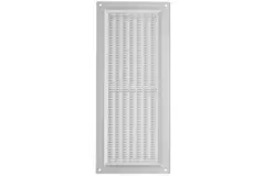 Rektangulärt ventilationsgaller med galler 130x300, vit  - VR1330