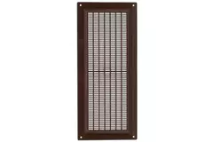 Rektangulärt ventilationsgaller med galler 130x300 mm, brunt - VR1330B