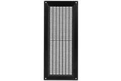 Rektangulärt ventilationsgaller med galler 130x300 , svart - VR1330M