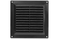 Fyrkantigt ventilationsgaller 150x150 mm , svart - VR1515M
