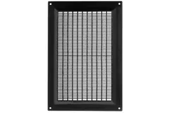 Rektangulärt ventilationsgaller med galler 250x170 , svart - VR2517M