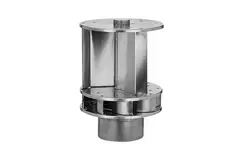 Vinddriven Savonius-takfläkt i aluminium, 125 mm